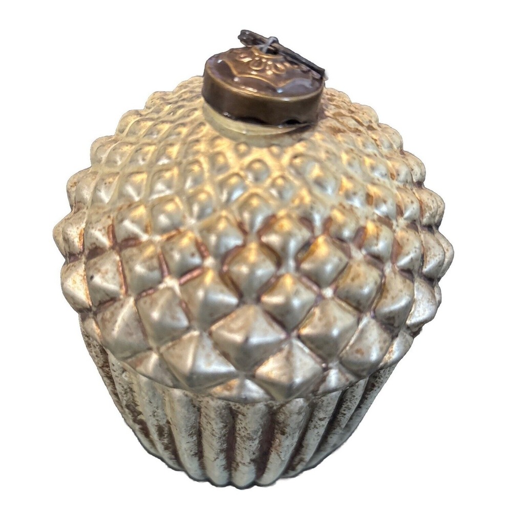 Small Acorn Golden Glass Decoration NEW